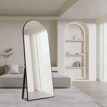 65"x22" Full Length Mirror, Arched Mirror, Floor Mirror with Stand, Full Body Mirror, Wall Mirror for Bedroom, Dressing Room, Living Room