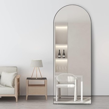 65"x22" Full Length Mirror, Arched Mirror, Floor Mirror with Stand, Full Body Mirror, Wall Mirror for Bedroom, Dressing Room, Living Room