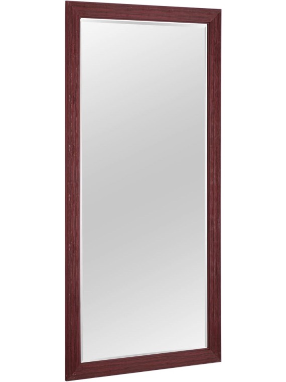 Farmhouse Full-Length Mirror with Wood Frame – Rustic Full Body Floor Mirror, 66"x32", Elegant Wood Floor Mirror Full Length - Natural
